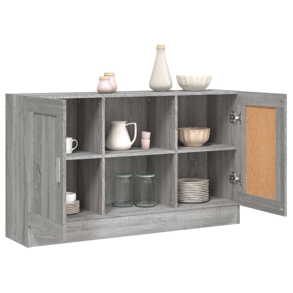 Credenza Grigio Sonoma 120x30,5x70 cm in Legno Multistrato - homemem39