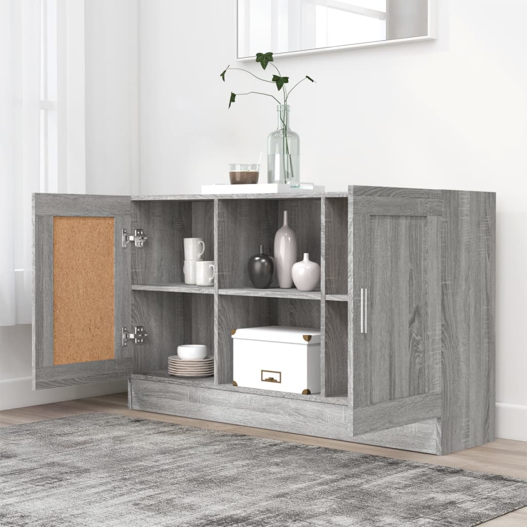 Credenza Grigio Sonoma 120x30,5x70 cm in Legno Multistrato - homemem39