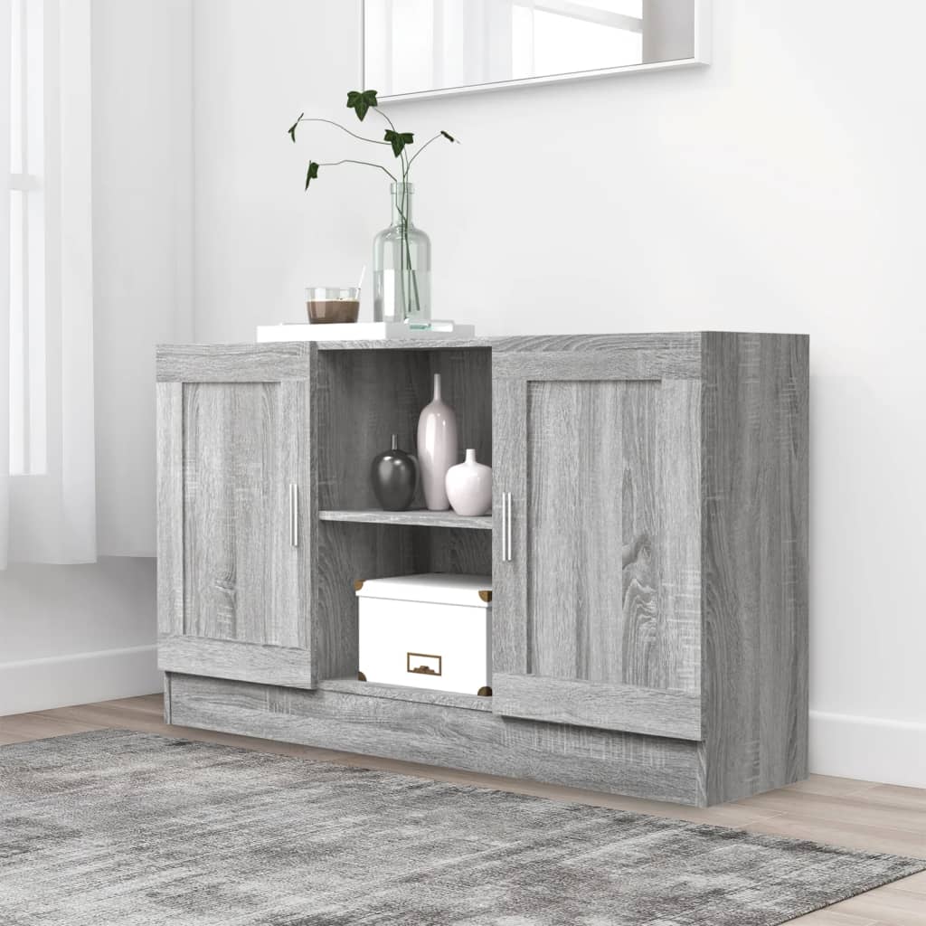 Credenza Grigio Sonoma 120x30,5x70 cm in Legno Multistrato - homemem39