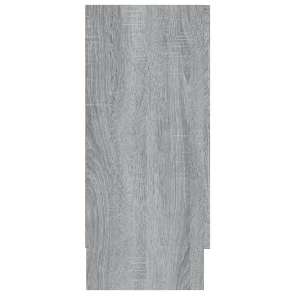 Mobile Vetrina Grigio Sonoma 120x30,5x70 cm Legno Multistrato - homemem39