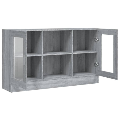 Mobile Vetrina Grigio Sonoma 120x30,5x70 cm Legno Multistrato - homemem39