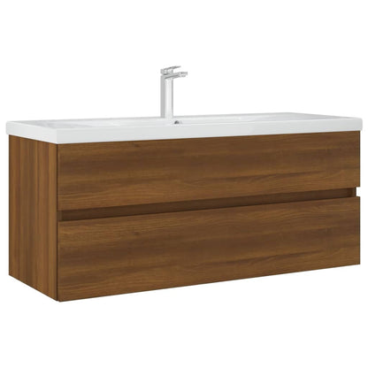 Mobile Lavabo Rovere Marrone 100x38,5x45cm in Legno Multistrato - homemem39