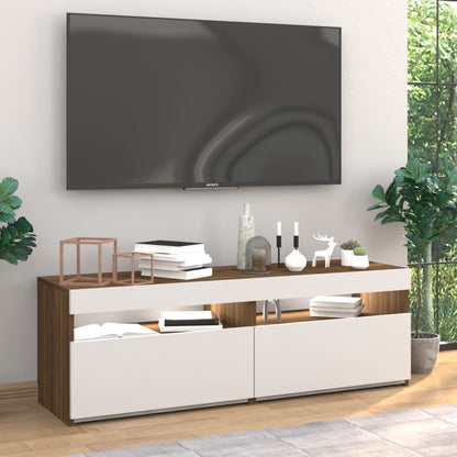 Mobili Porta TV con Luci LED 2 pz Rovere Marrone 60x35x40 cm - homemem39