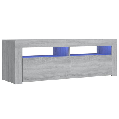 Mobile Porta TV con Luci LED Grigio Sonoma 120x35x40 cmcm - homemem39