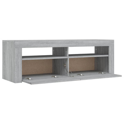 Mobile Porta TV con Luci LED Grigio Sonoma 120x35x40 cmcm - homemem39