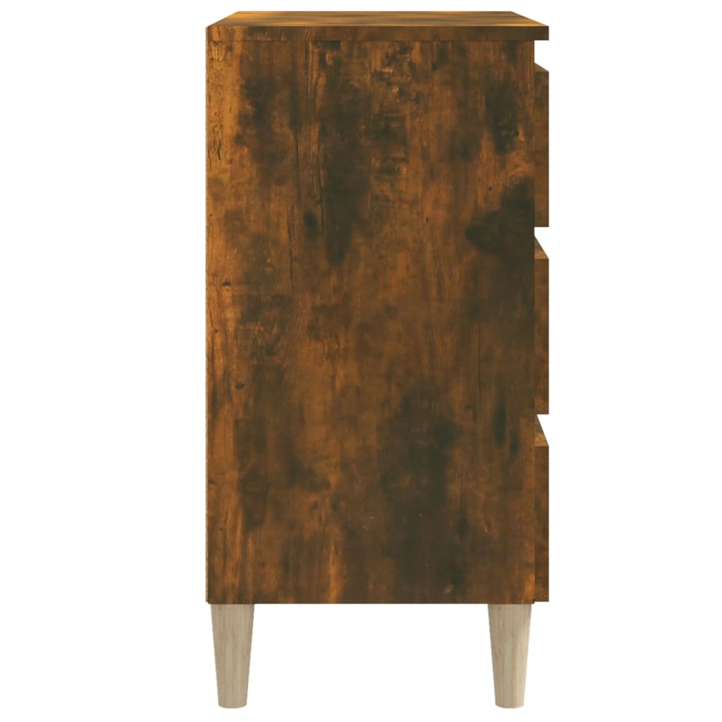 Credenza Rovere Fumo 60x35x69 cm in Legno Multistrato - homemem39