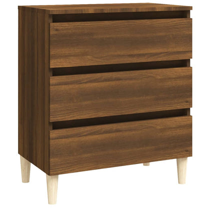 Credenza Rovere Marrone 60x35x69 cm in Legno Multistrato - homemem39