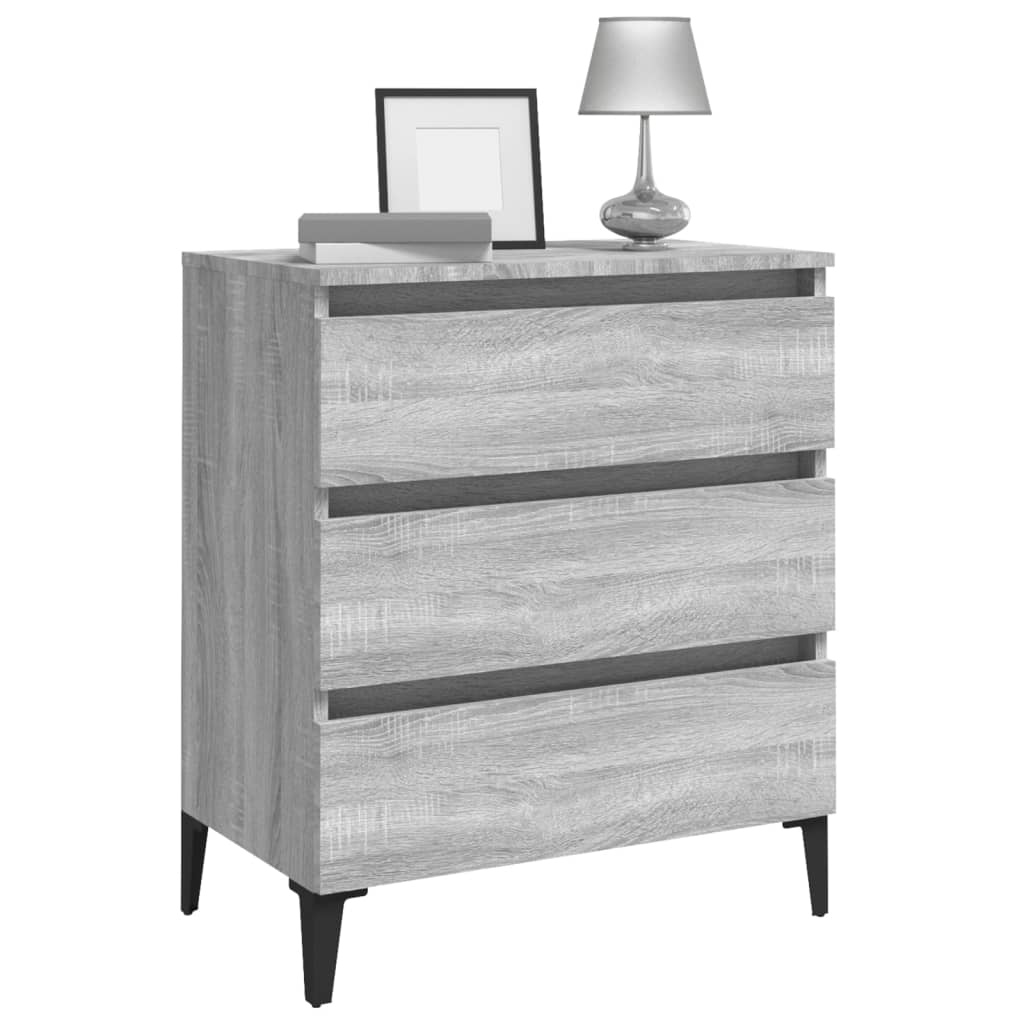 vidaXL Credenza Grigio Sonoma 60x35x69 cm in Legno Multistrato - homemem39