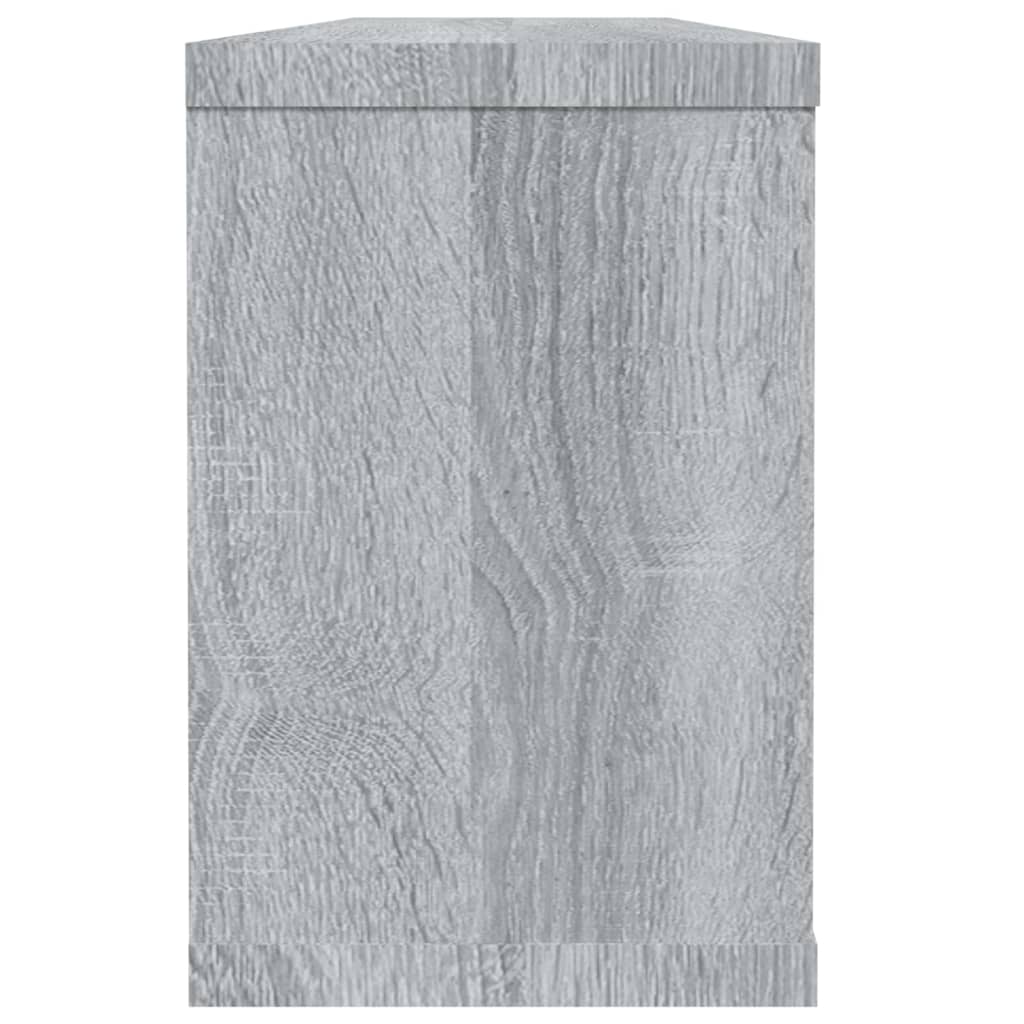 Mensole Cubo Muro 6 pz Grigio Sonoma 60x15x23 Legno Multistrato - homemem39