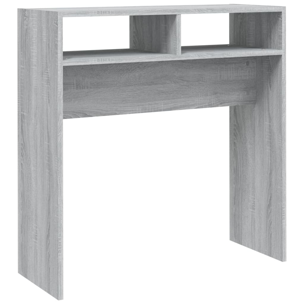 Tavolino Consolle Grigio Sonoma 78x30x80 cm Legno Multistrato - homemem39