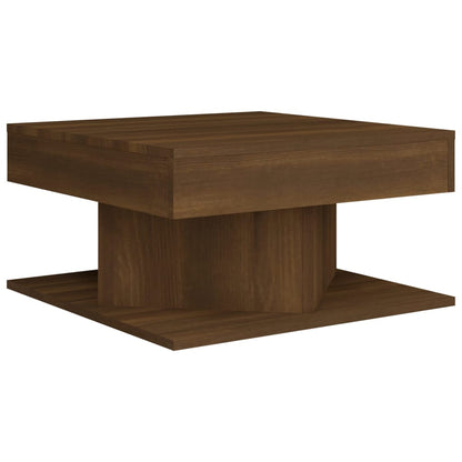 Tavolino da Salotto Rovere Marrone 57x57x30cm Legno Multistrato - homemem39