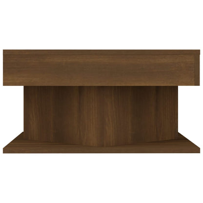 Tavolino da Salotto Rovere Marrone 57x57x30cm Legno Multistrato - homemem39