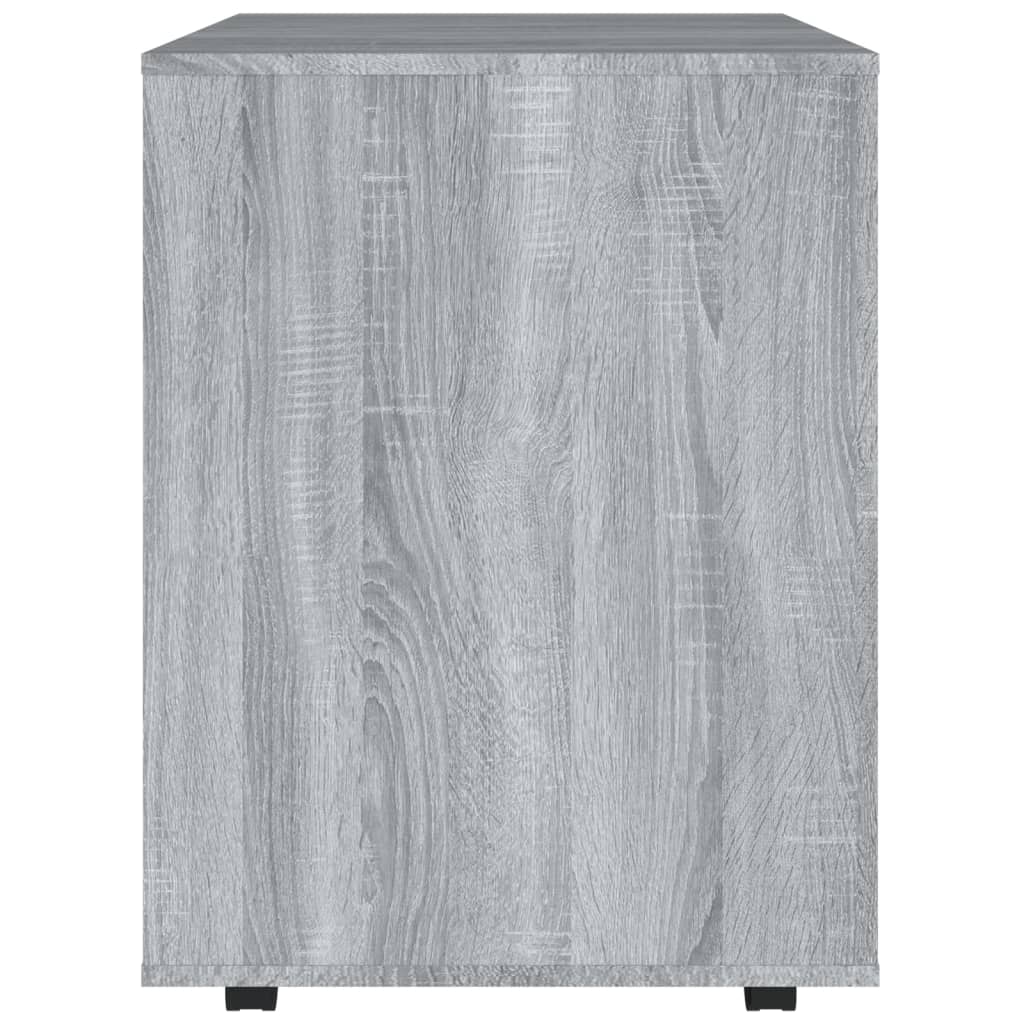 Armadietto con Ruote Grigio Sonoma 60x53x72cm Legno Multistrato - homemem39