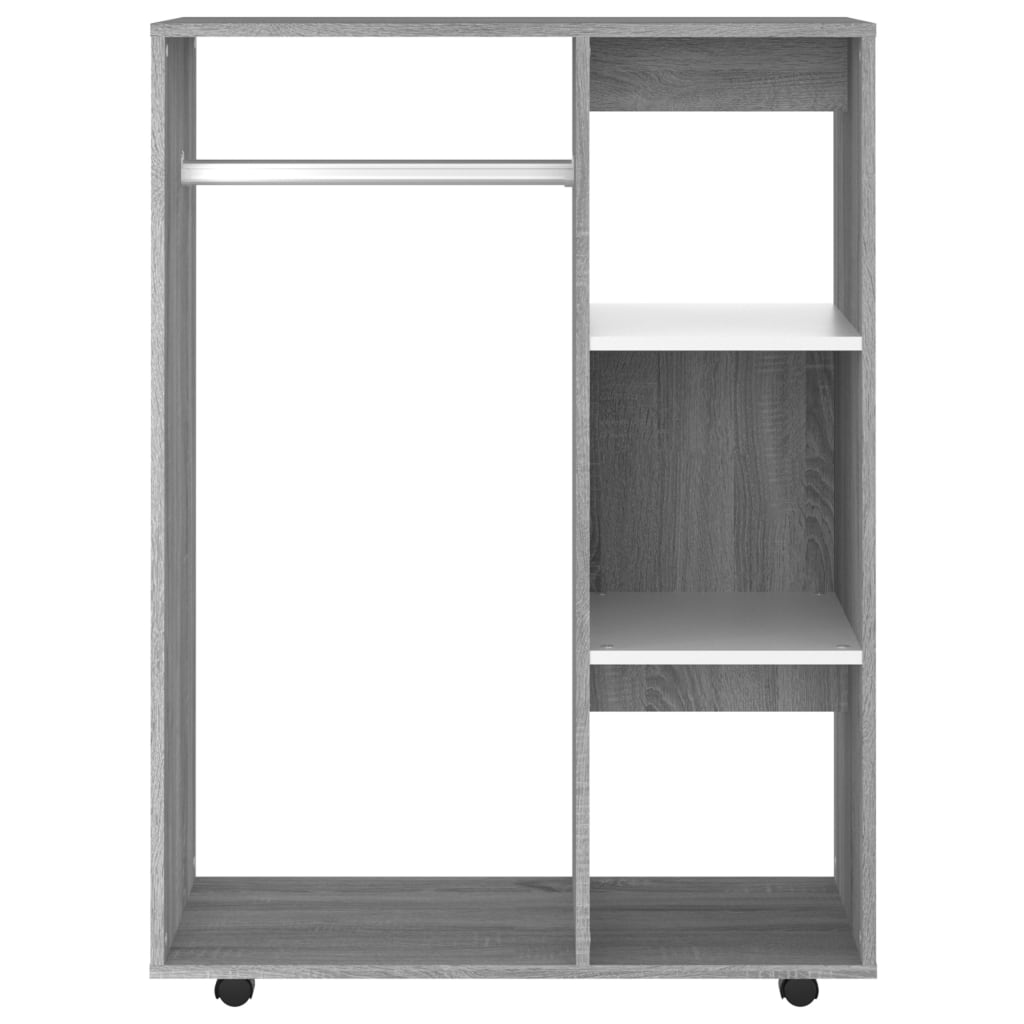 Armadio Grigio Sonoma 80x40x110 cm in Legno Multistrato - homemem39