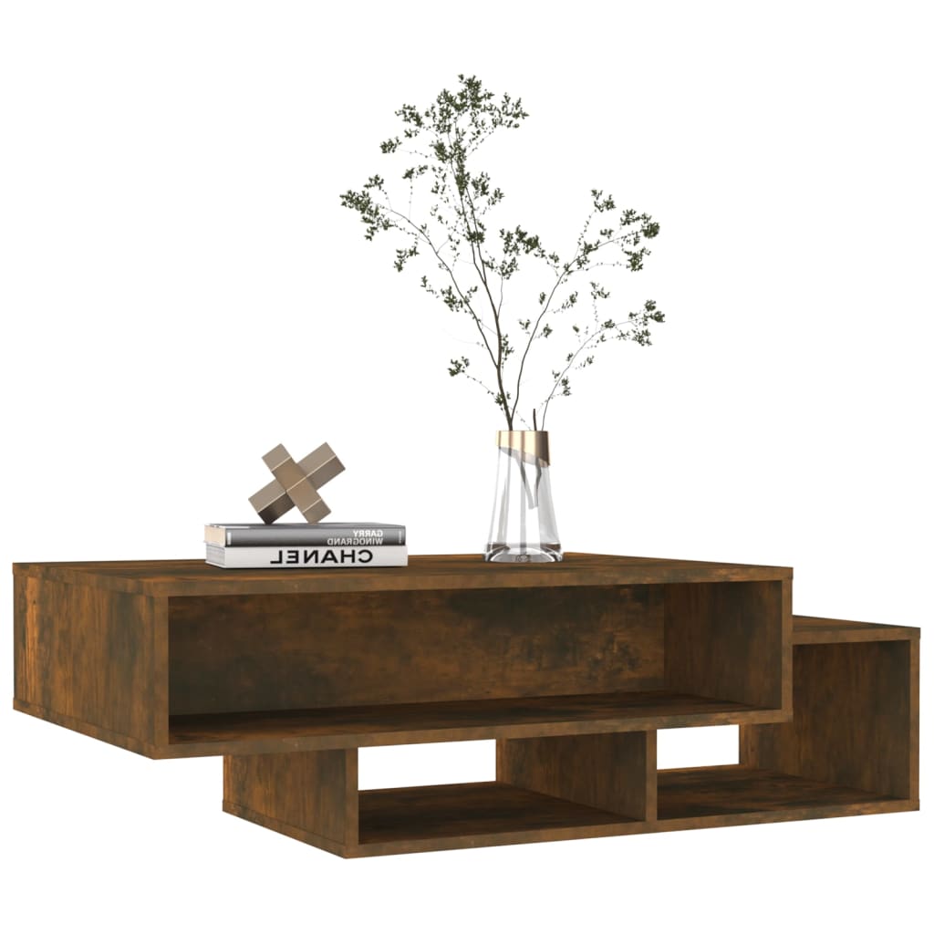 Tavolino da Salotto Rovere Fumo 105x55x32 cm Legno Multistrato - homemem39