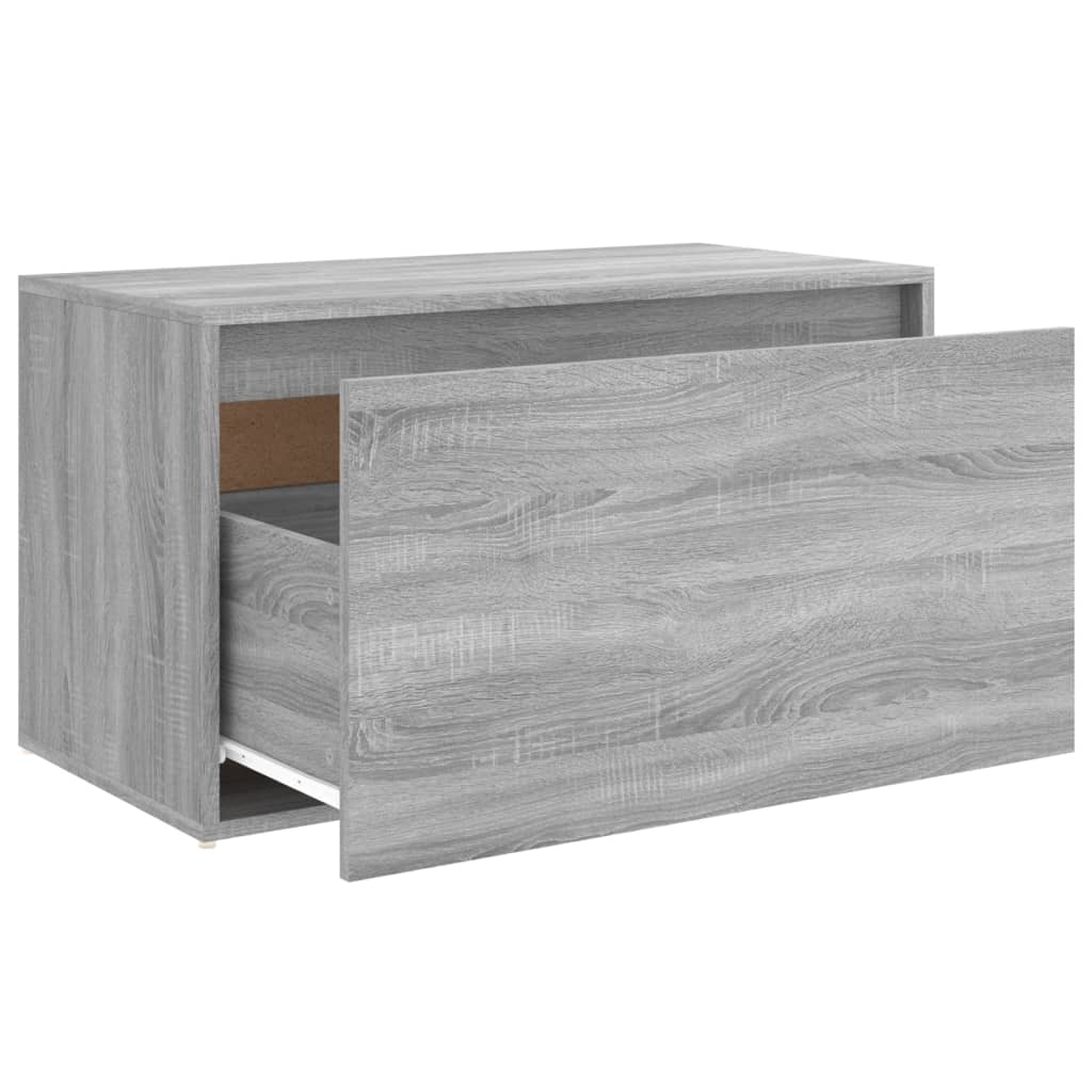 Panca da Ingresso 80x40x45 cm Grigio Sonoma Legno Multistrato - homemem39