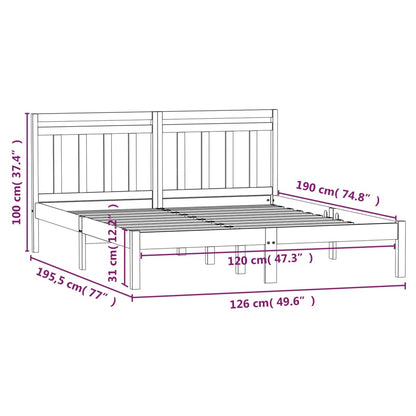 Giroletto 120x190 cm Small Double in Legno Massello - homemem39