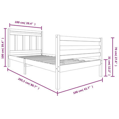 Giroletto in Legno Massello 100x200 cm - homemem39