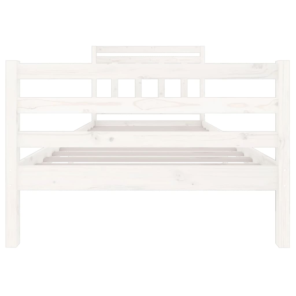 Giroletto Bianco in Legno Massello 100x200 cm - homemem39