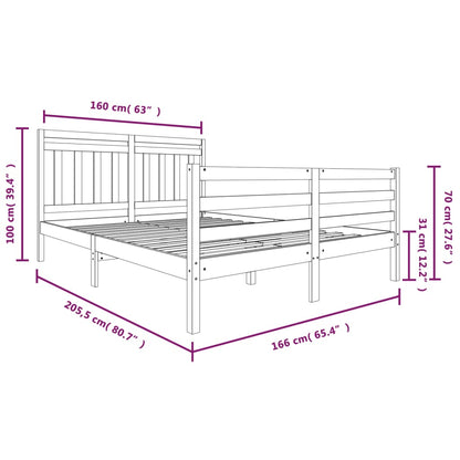 Giroletto in Legno Massello 160x200 cm - homemem39