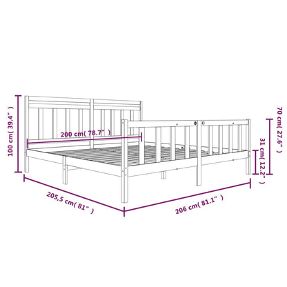 Giroletto in Legno Massello 200x200 cm - homemem39