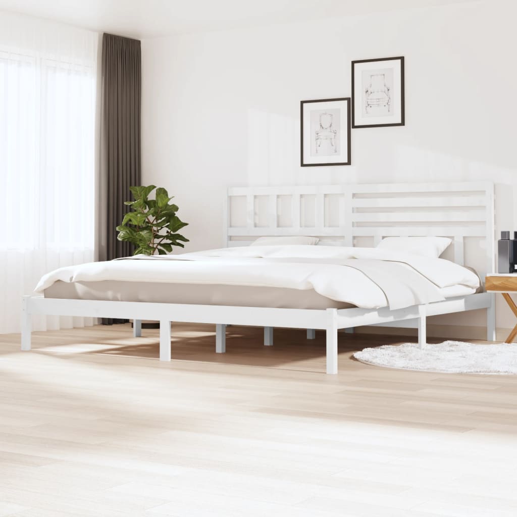 Giroletto White Legno Massello Pino 180x200 cm 6FT Super King - homemem39