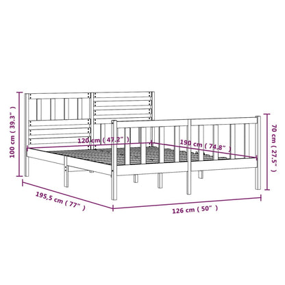 Giroletto 120x190 cm Small Double in Legno Massello - homemem39