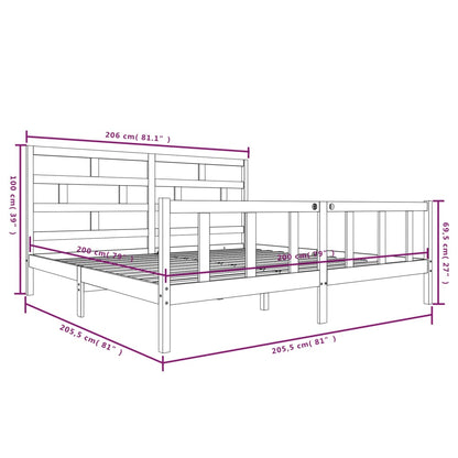 Giroletto in Legno Massello di Pino 200x200 cm - homemem39