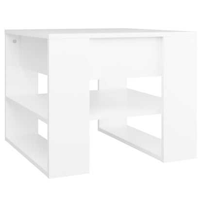 Tavolino da Salotto Bianco 55,5x55x45 cm in Legno Multistrato - homemem39