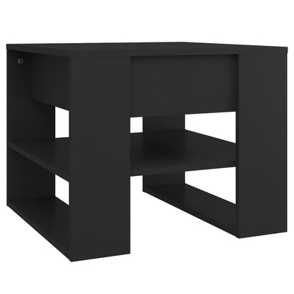 Tavolino da Salotto Nero 55,5x55x45 cm in Legno Multistrato - homemem39