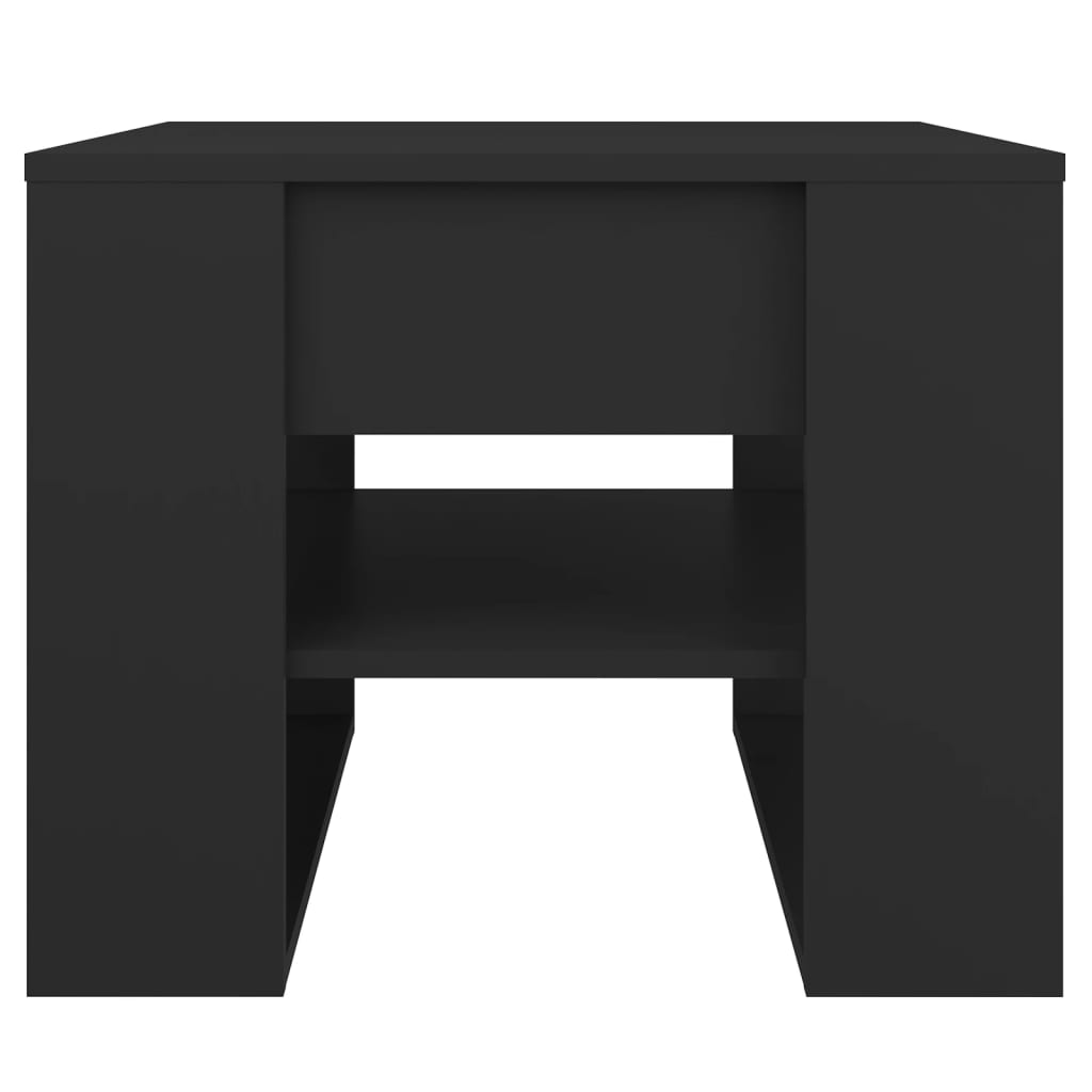 Tavolino da Salotto Nero 55,5x55x45 cm in Legno Multistrato - homemem39