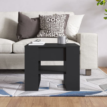 Tavolino da Salotto Nero 55,5x55x45 cm in Legno Multistrato - homemem39