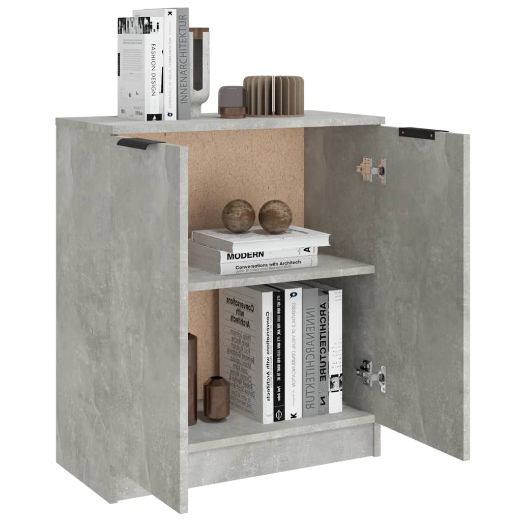 Credenza Grigio Cemento 60x30x70 cm in Legno Multistrato - homemem39