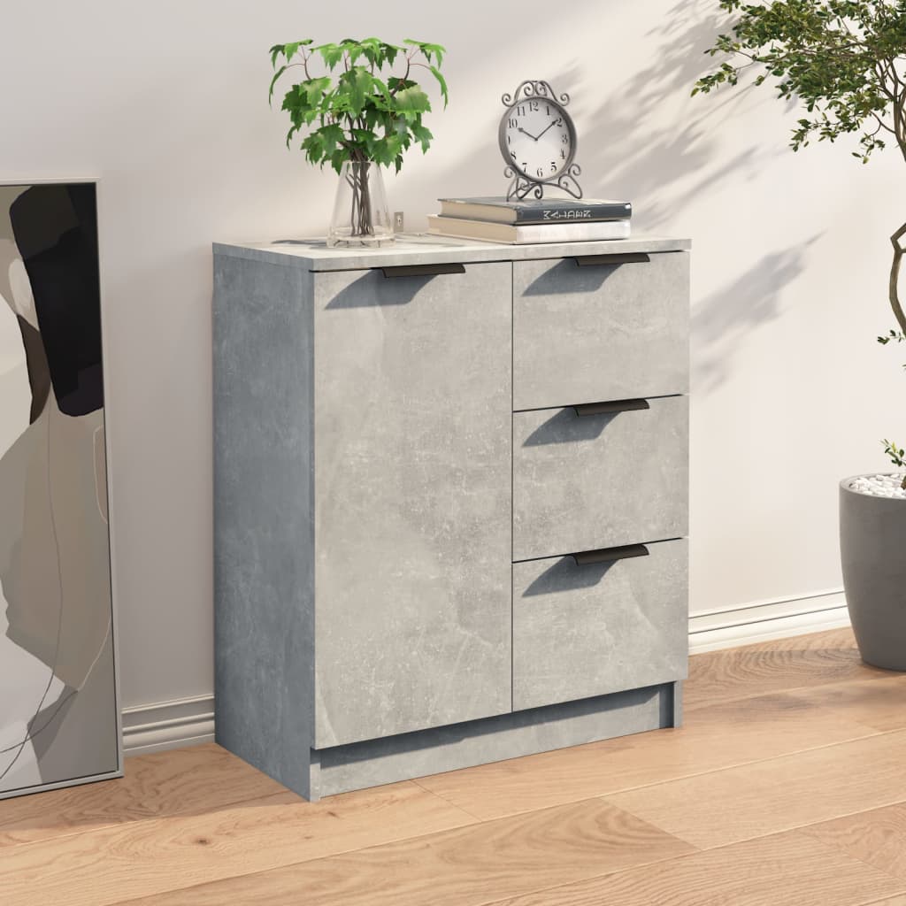 Credenza Grigio Cemento 60x30x70 cm in Legno Multistrato - homemem39