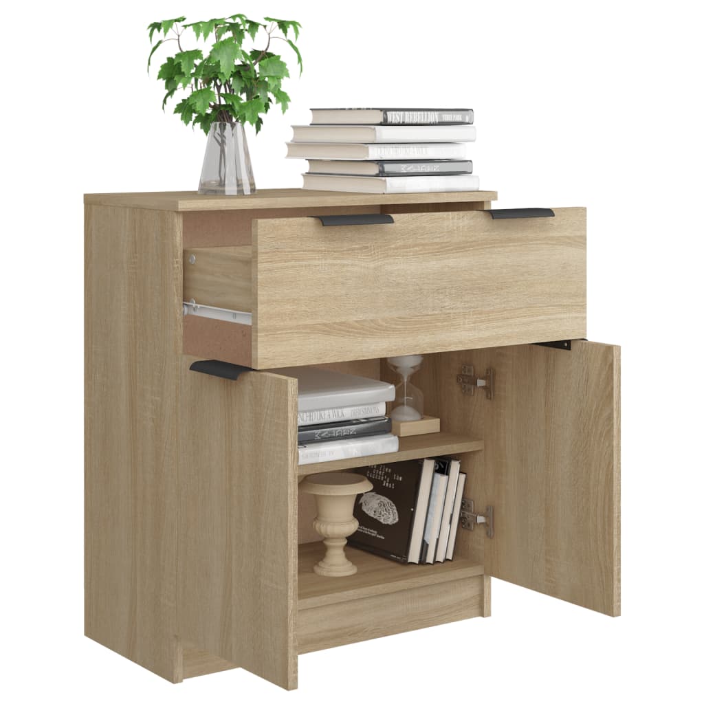 Credenza Rovere Sonoma 60x30x70 cm in Legno Multistrato - homemem39