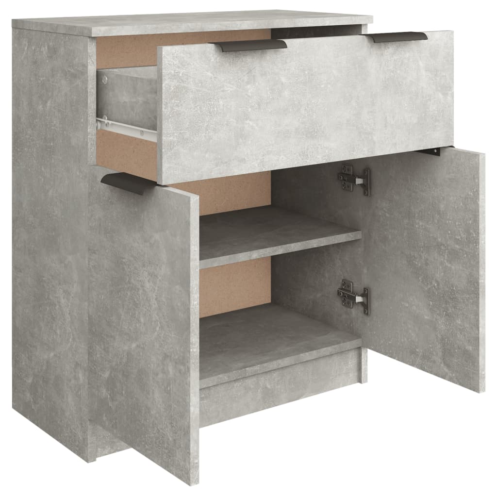 Credenza Grigio Cemento 60x30x70 cm in Legno Multistrato - homemem39