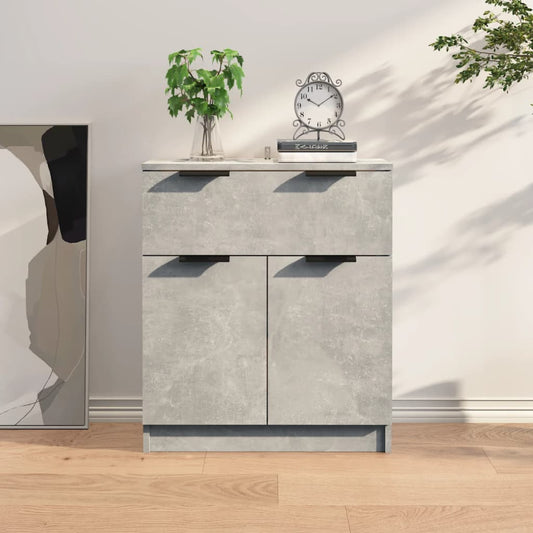 Credenza Grigio Cemento 60x30x70 cm in Legno Multistrato - homemem39