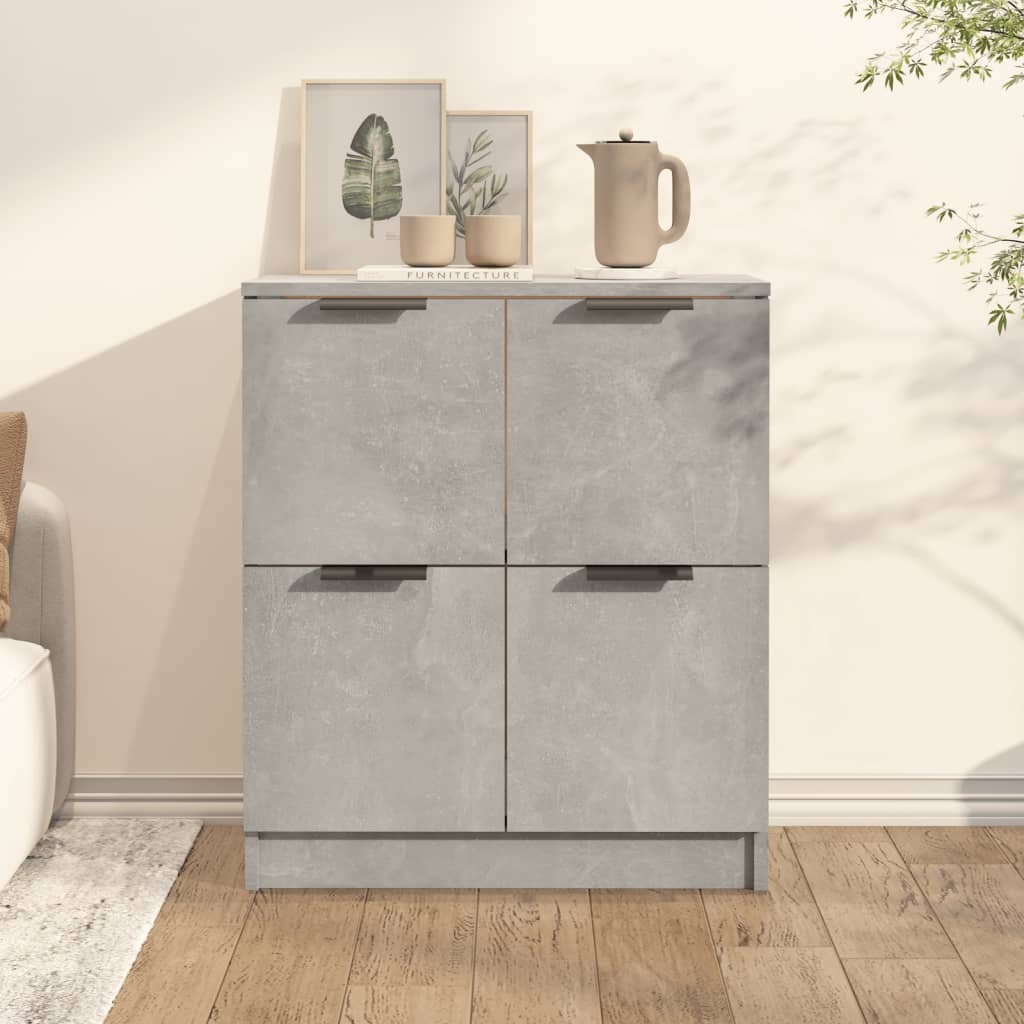 Credenza Grigio Cemento 60x30x70 cm in Legno Multistrato - homemem39