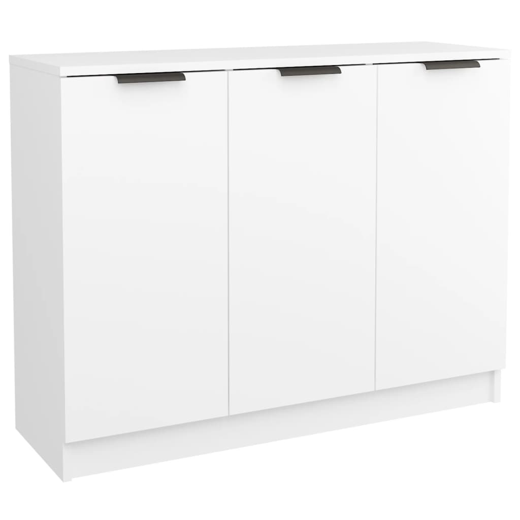 Credenza Bianca 90,5x30x70 cm in Legno Multistrato - homemem39