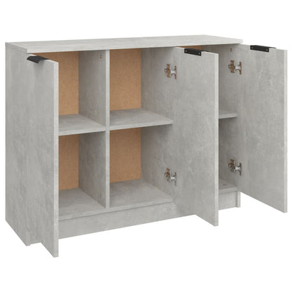 Credenza Grigio Cemento 90,5x30x70 cm in Legno Multistrato - homemem39