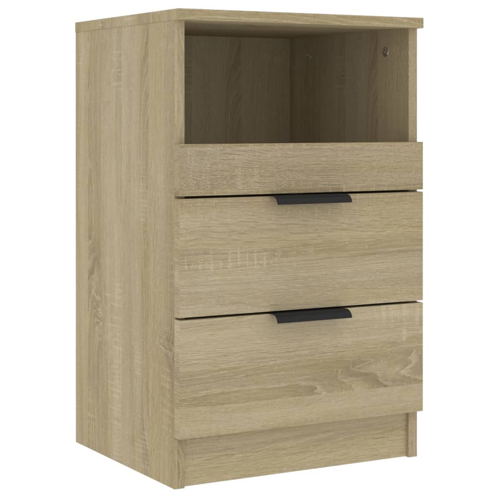 Comodini 2 pz Rovere Sonoma in Legno Multistrato - homemem39