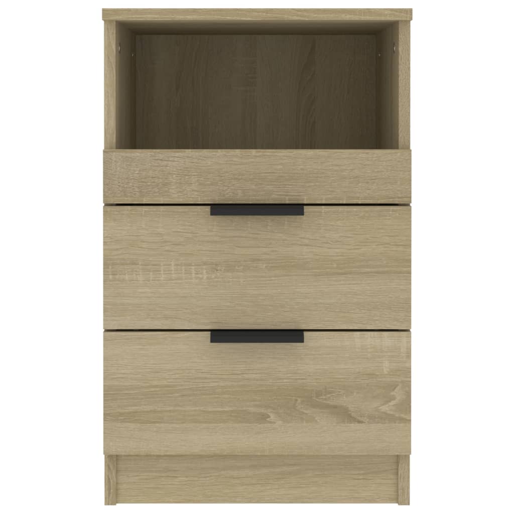 Comodini 2 pz Rovere Sonoma in Legno Multistrato - homemem39