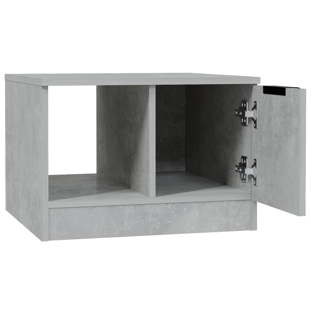 Tavolino da Salotto Grigio Cemento 50x50x36cm Legno Multistrato - homemem39