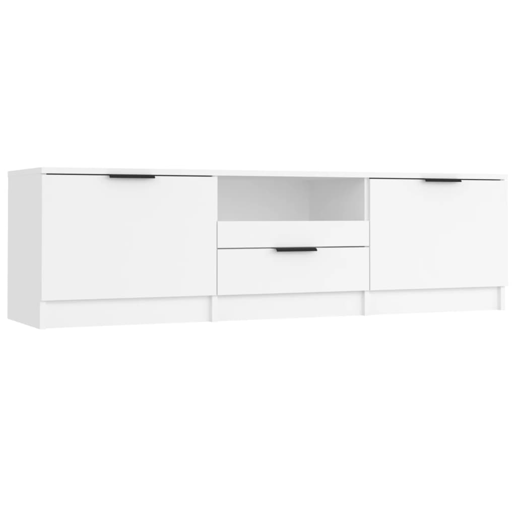 Mobile Porta TV Bianco 140x35x40 cm in Legno Multistrato - homemem39