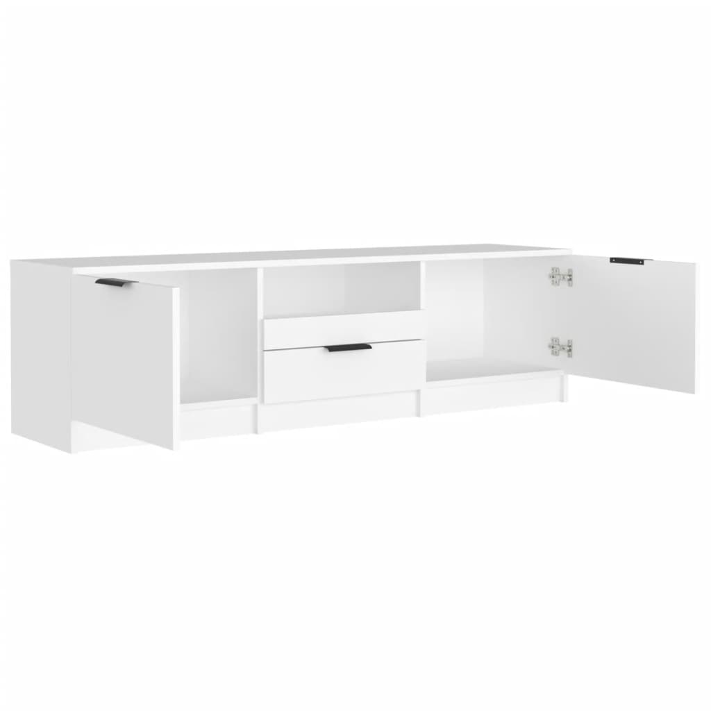 Mobile Porta TV Bianco 140x35x40 cm in Legno Multistrato - homemem39