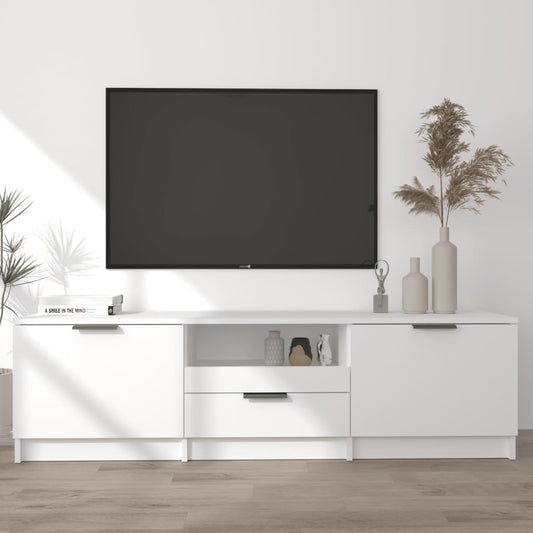 Mobile Porta TV Bianco 140x35x40 cm in Legno Multistrato - homemem39