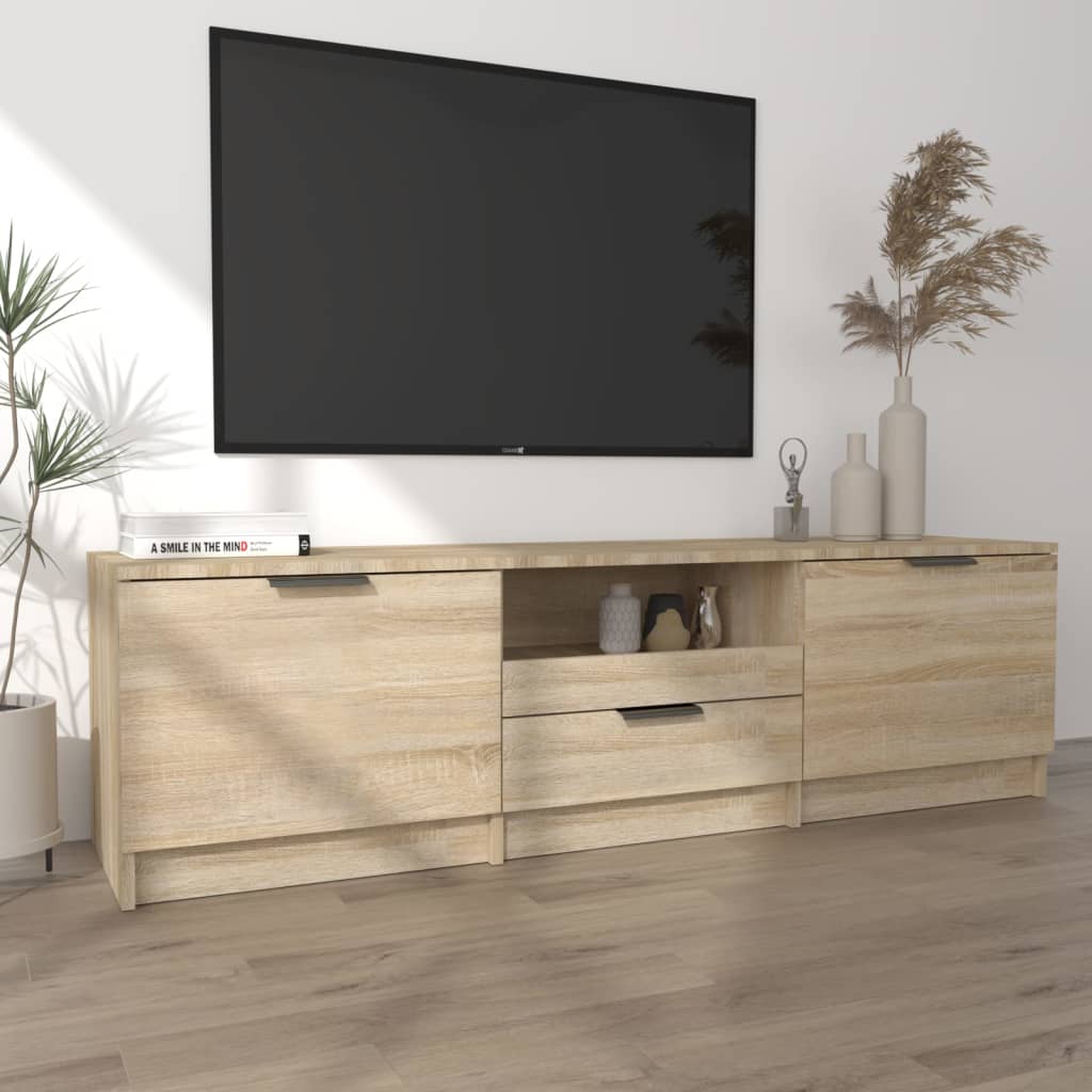 Mobile per TV Rovere Sonoma 140x35x40cm Legno Multistrato - homemem39