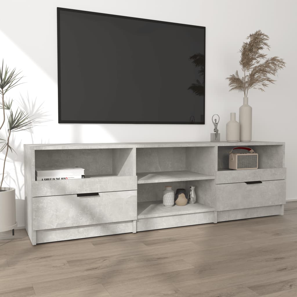 Mobile per TV Grigio Cemento 150x33,5x45cm Legno Ingegnerizzato - homemem39