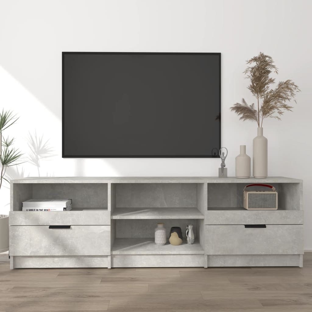 Mobile per TV Grigio Cemento 150x33,5x45cm Legno Ingegnerizzato - homemem39