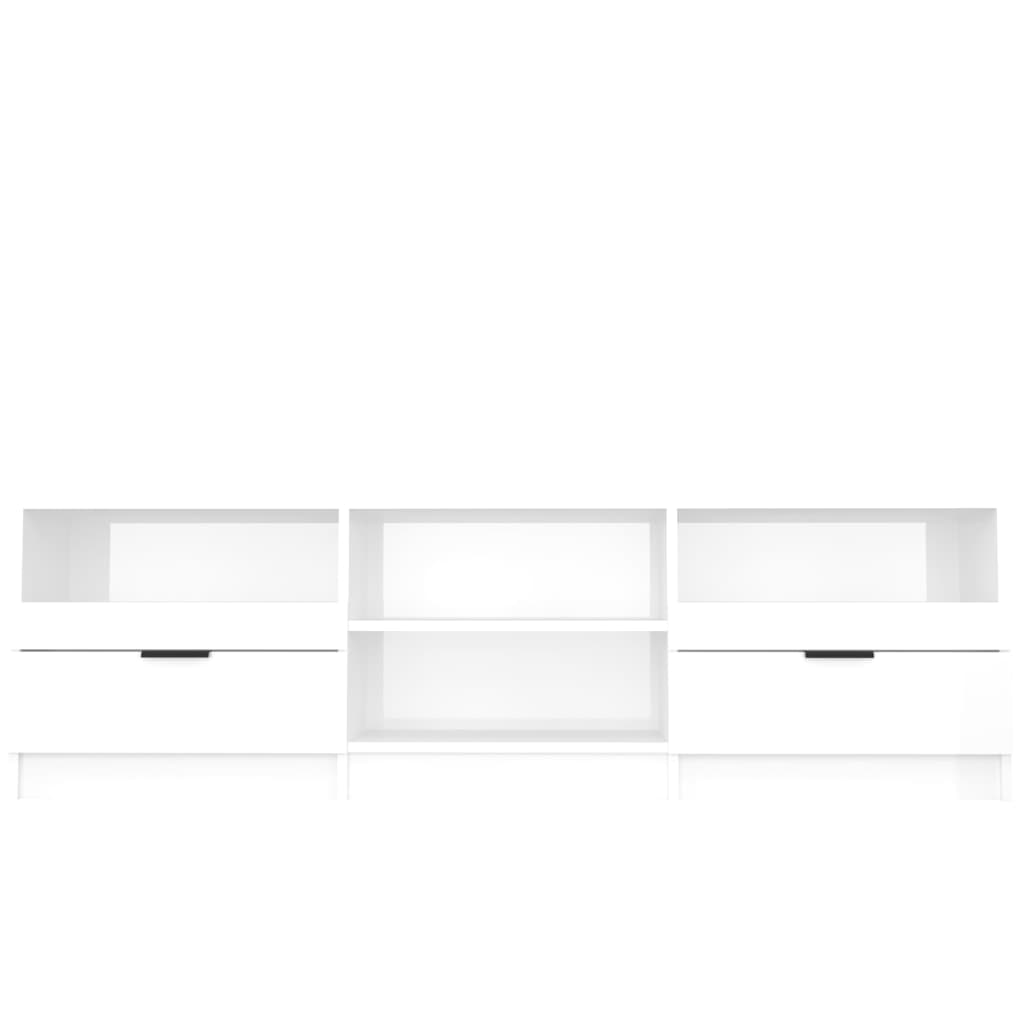 Mobile per TV Bianco Lucido 150x33,5x45cm Legno Ingegnerizzato - homemem39